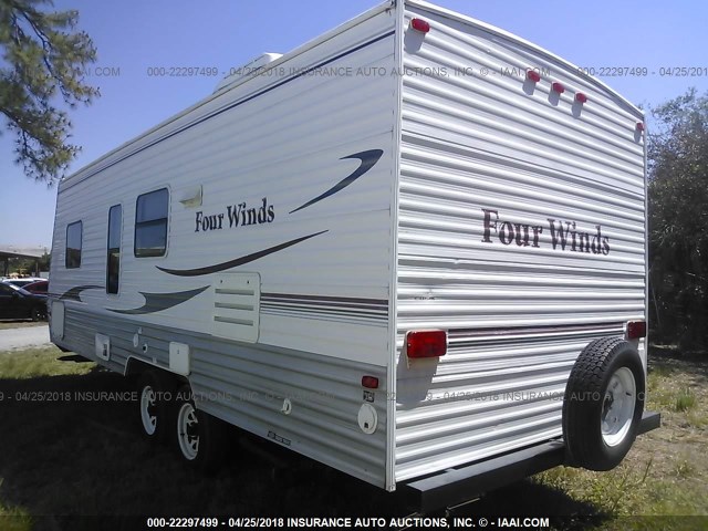 47CTFEM237M428103 - 2007 FOUR WINDS TRAVEL TRAILER  WHITE photo 3