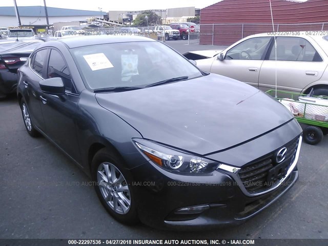 JM1BN1U77H1143525 - 2017 MAZDA 3 SPORT GRAY photo 1