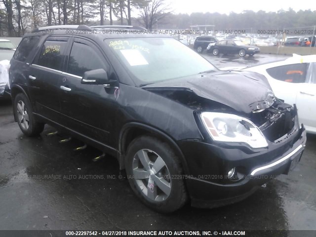 1GKKVRED3BJ374422 - 2011 GMC ACADIA SLT-1 BLACK photo 1