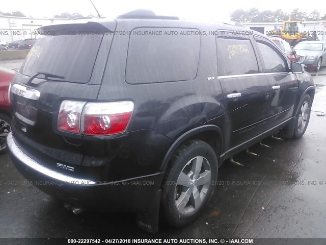 1GKKVRED3BJ374422 - 2011 GMC ACADIA SLT-1 BLACK photo 4