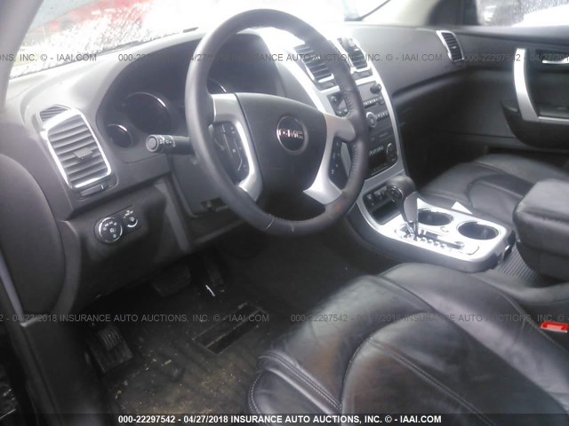 1GKKVRED3BJ374422 - 2011 GMC ACADIA SLT-1 Чорний фото 5