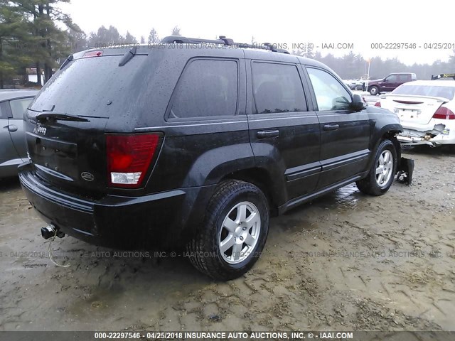 1J8GR48K19C510119 - 2009 JEEP GRAND CHEROKEE LAREDO BLACK photo 4