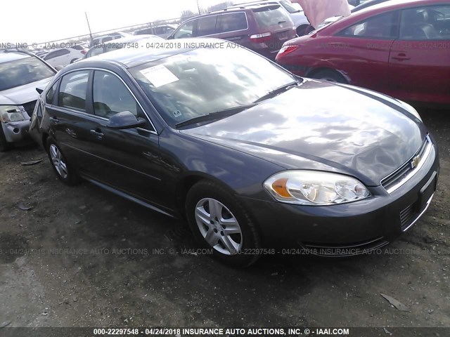 2G1WA5EN9A1241756 - 2010 CHEVROLET IMPALA LS GRAY photo 1