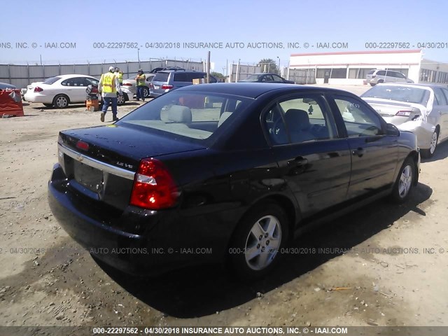 1G1ZT54815F237198 - 2005 CHEVROLET MALIBU LS 黑色 照片 4