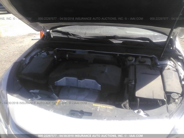 1G11C5SL8EF272132 - 2014 CHEVROLET MALIBU 1LT WHITE photo 10
