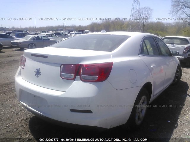 1G11C5SL8EF272132 - 2014 CHEVROLET MALIBU 1LT WHITE photo 4