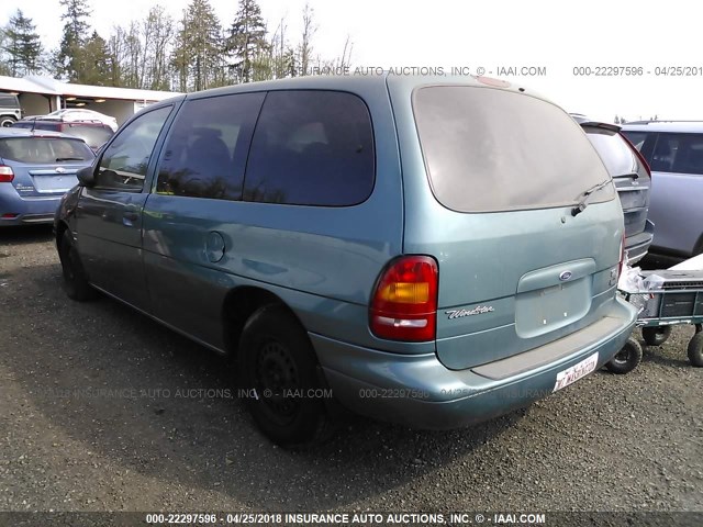 2FMZA51U9WBE54060 - 1998 FORD WINDSTAR WAGON GREEN photo 3