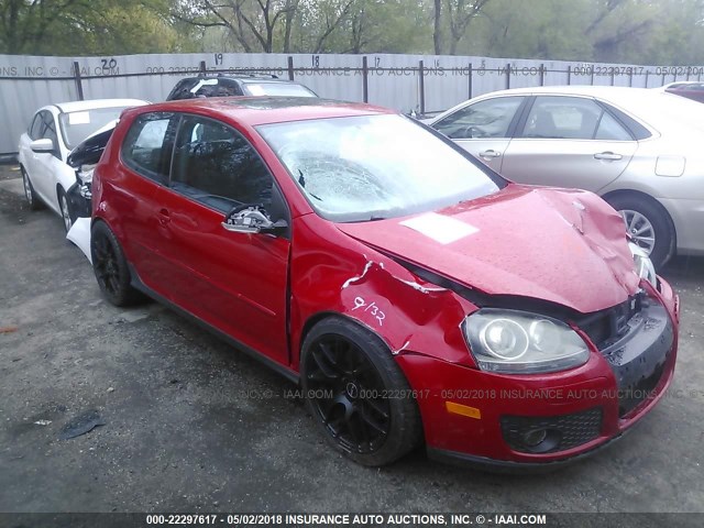 WVWFV71K36W074104 - 2006 VOLKSWAGEN NEW GTI RED photo 1