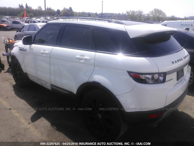 SALVP2BG7CH632189 - 2012 LAND ROVER RANGE ROVER EVOQU PURE PLUS WHITE photo 3