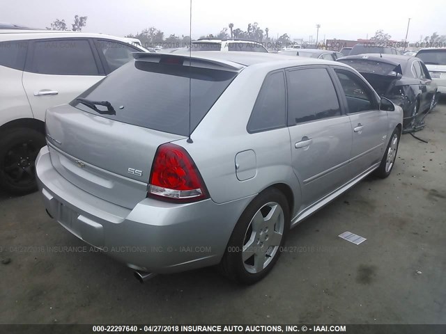 1G1ZW63116F233803 - 2006 CHEVROLET MALIBU MAXX SS SILVER photo 4