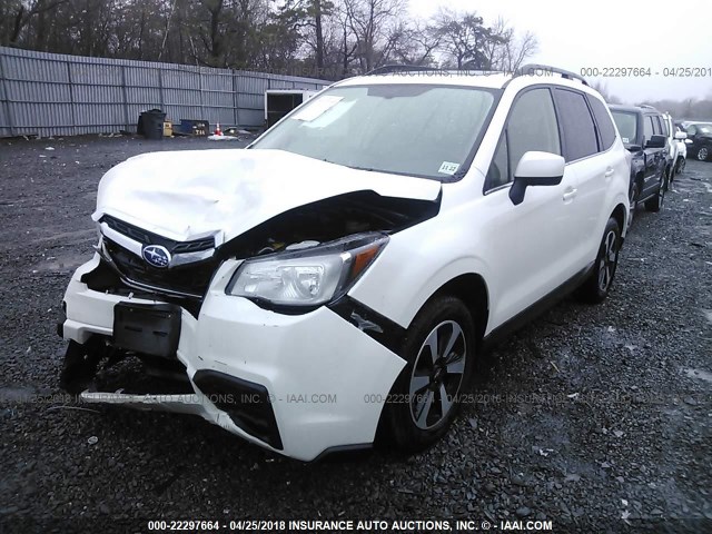 JF2SJAJC0JH466228 - 2018 SUBARU FORESTER 2.5I LIMITED WHITE photo 2