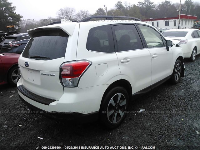 JF2SJAJC0JH466228 - 2018 SUBARU FORESTER 2.5I LIMITED WHITE photo 4