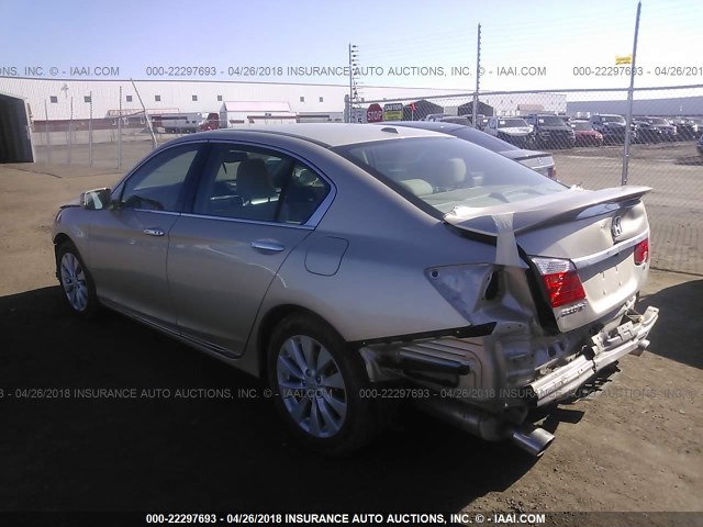 1HGCR3F84FA027983 - 2015 HONDA ACCORD EXL GOLD photo 3