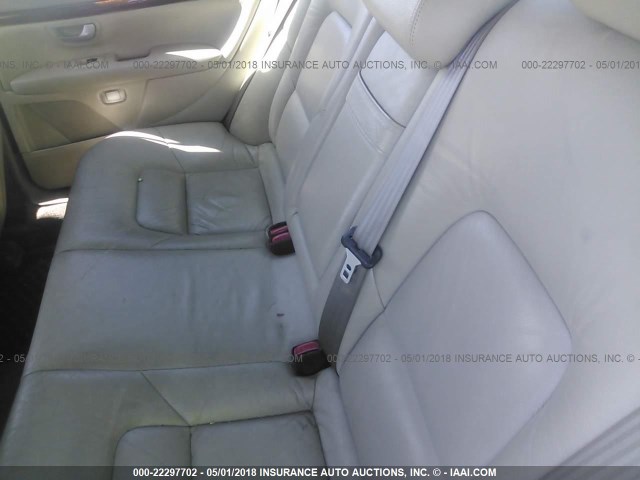 YV1TS592X51399407 - 2005 VOLVO S80 2.5T WHITE photo 8