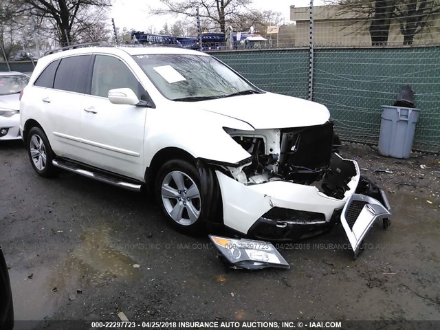 2HNYD2H62AH506674 - 2010 ACURA MDX TECHNOLOGY WHITE photo 1