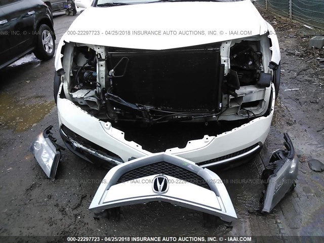 2HNYD2H62AH506674 - 2010 ACURA MDX TECHNOLOGY WHITE photo 6