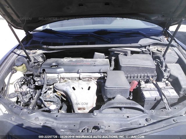 4T1BE46K67U520325 - 2007 TOYOTA CAMRY NEW GENERAT CE/LE/XLE/SE BLACK photo 10