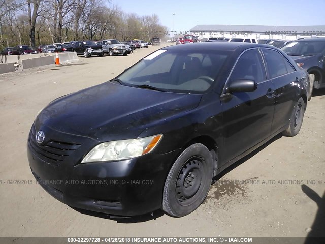 4T1BE46K67U520325 - 2007 TOYOTA CAMRY NEW GENERAT CE/LE/XLE/SE BLACK photo 2