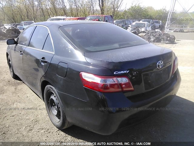 4T1BE46K67U520325 - 2007 TOYOTA CAMRY NEW GENERAT CE/LE/XLE/SE BLACK photo 3