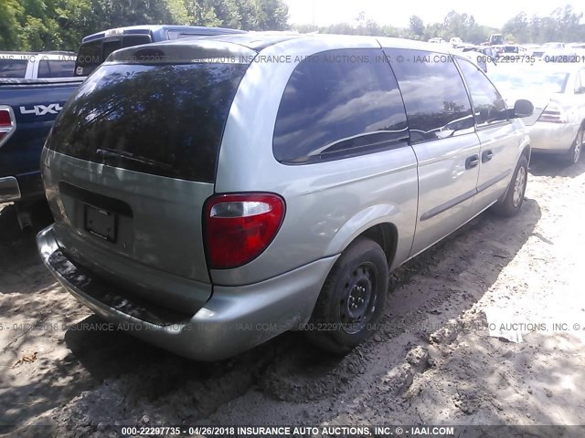 1D4GP24R54B522263 - 2004 DODGE GRAND CARAVAN SE GRAY photo 4