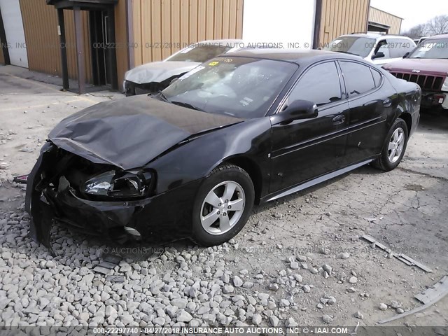 2G2WP552581123634 - 2008 PONTIAC GRAND PRIX BLACK photo 2