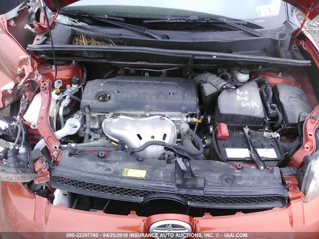 JTLZE4FE2CJ009109 - 2012 TOYOTA SCION XB ნარინჯისფერი ფოტო 10