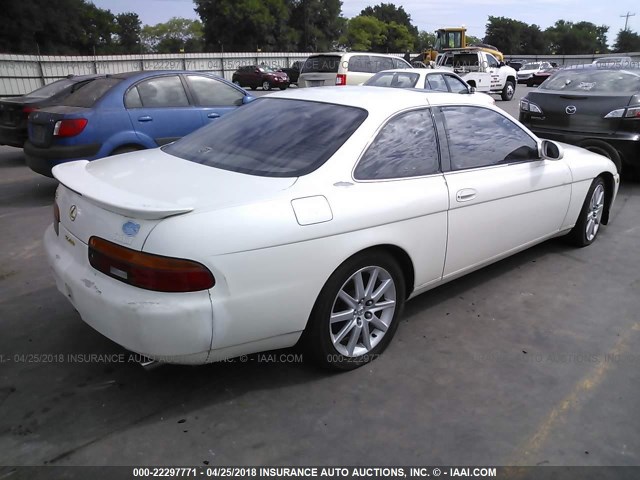 JT8UZ30C9P0027628 - 1993 LEXUS SC 400 WHITE photo 4