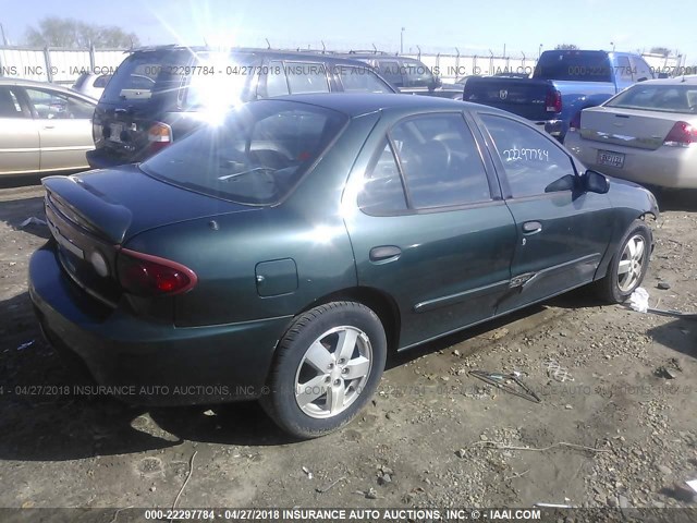 1G1JF52F637380970 - 2003 CHEVROLET CAVALIER LS GREEN photo 4