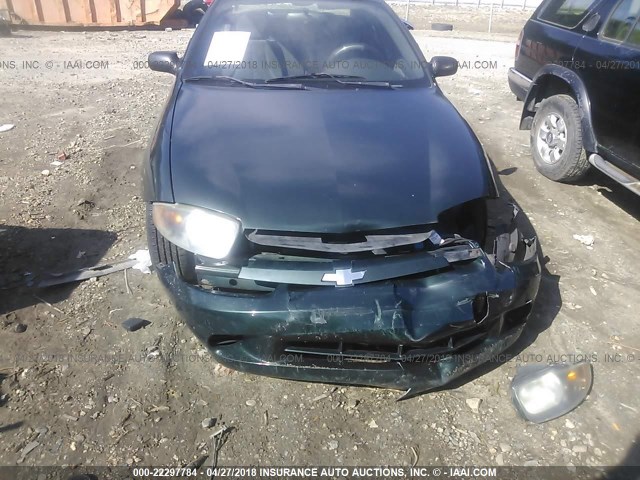 1G1JF52F637380970 - 2003 CHEVROLET CAVALIER LS GREEN photo 6