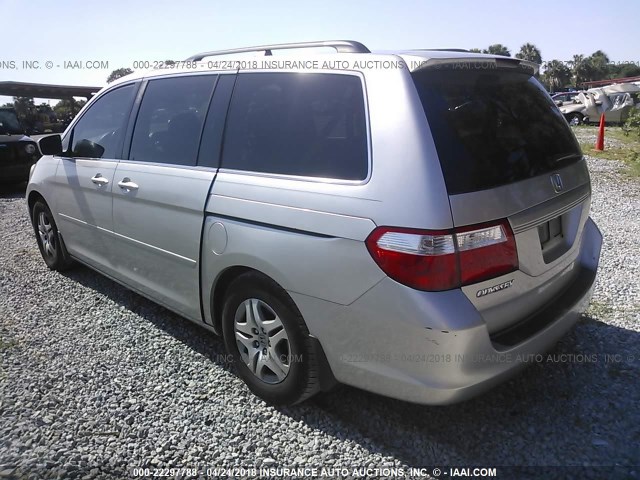 5FNRL38787B120013 - 2007 HONDA ODYSSEY EXL ვერცხლისფერი ფოტო 3