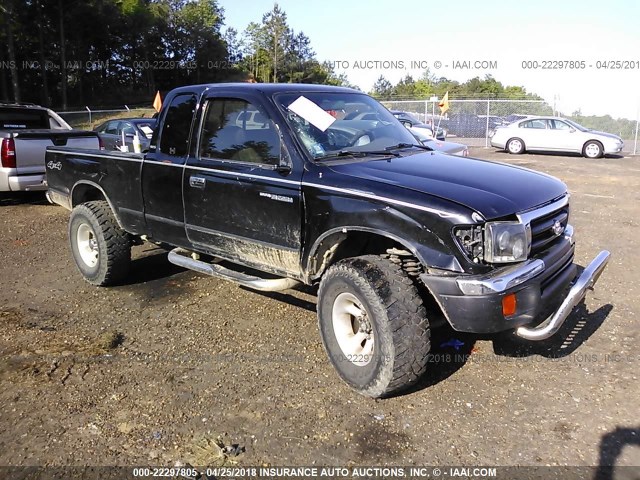 4TAWN72N8XZ440482 - 1999 TOYOTA TACOMA XTRACAB BLACK photo 1