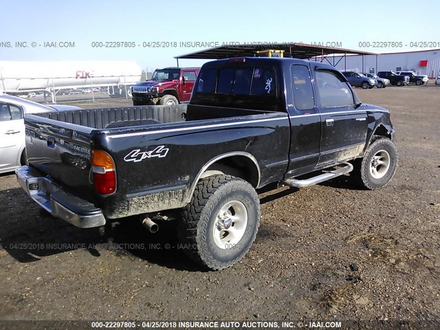 4TAWN72N8XZ440482 - 1999 TOYOTA TACOMA XTRACAB BLACK photo 4