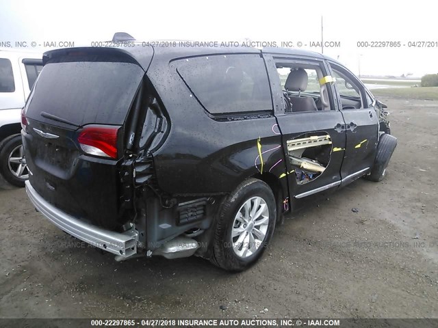 2C4RC1BG6HR538900 - 2017 CHRYSLER PACIFICA TOURING L BLACK photo 4