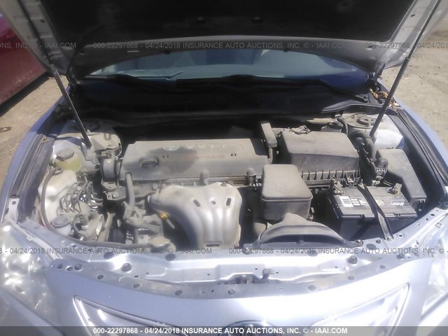 4T4BE46K07R002720 - 2007 TOYOTA CAMRY NEW GENERAT CE/LE/XLE/SE SILVER photo 10