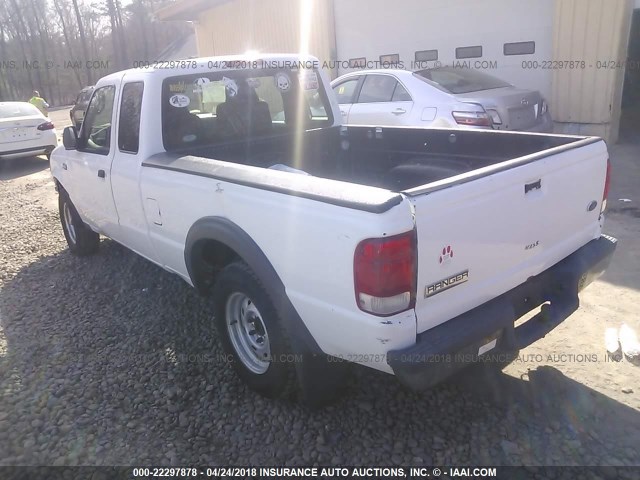 1FTYR14D56PA12799 - 2006 FORD RANGER SUPER CAB WHITE photo 3