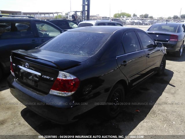 4T1BE32K95U041457 - 2005 TOYOTA CAMRY LE/XLE/SE შავი ფოტო 4