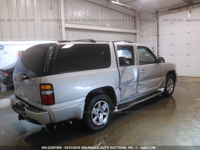 1GKFK66U44J203270 - 2004 GMC YUKON XL DENALI GRAY photo 4