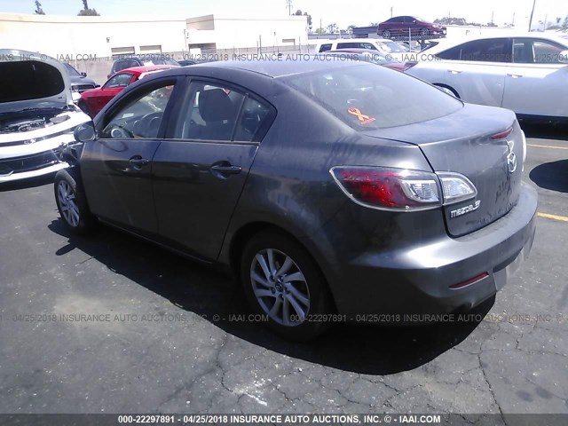 JM1BL1VP7D1792482 - 2013 MAZDA 3 I GRAY photo 3