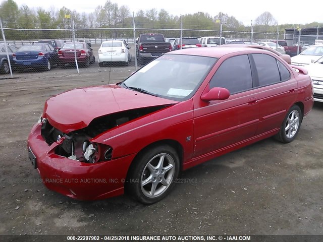 3N1AB51D02L707041 - 2002 NISSAN SENTRA SE-R SPEC V RED photo 2