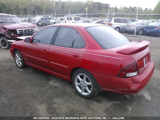 3N1AB51D02L707041 - 2002 NISSAN SENTRA SE-R SPEC V RED photo 3