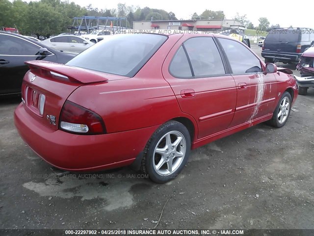 3N1AB51D02L707041 - 2002 NISSAN SENTRA SE-R SPEC V RED photo 4