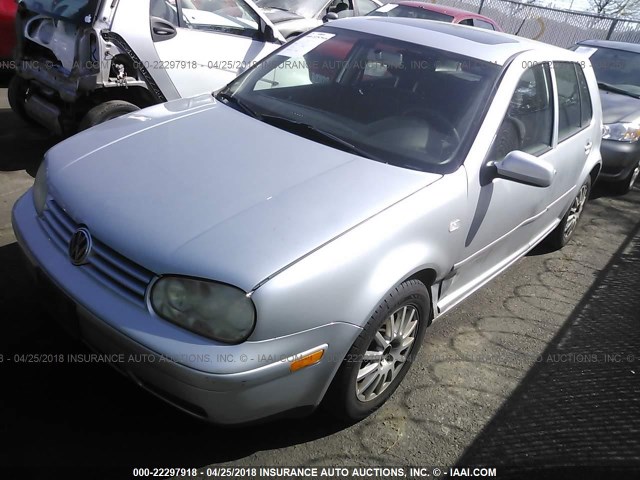 9BWGK61J134046040 - 2003 VOLKSWAGEN GOLF GLS SILVER photo 2