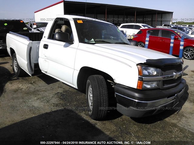 1GCEC14V73Z208238 - 2003 CHEVROLET SILVERADO C1500 WHITE photo 1