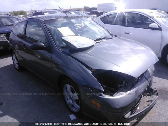 3FAFP31313R180115 - 2003 FORD FOCUS ZX3 GRAY photo 1