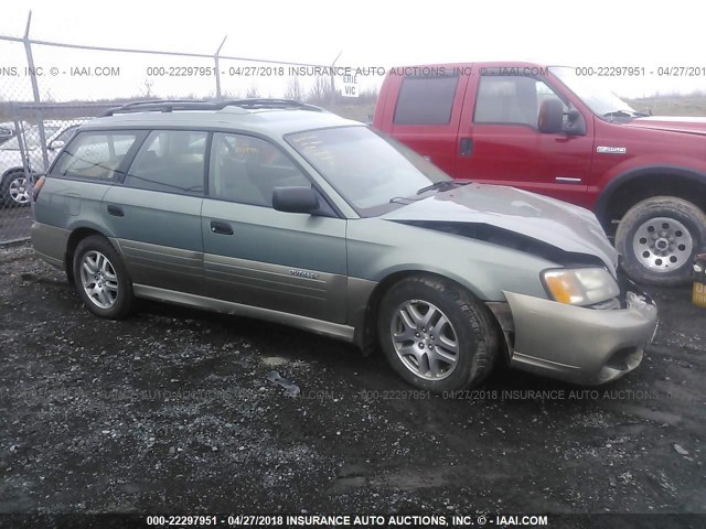 4S3BH675547619891 - 2004 SUBARU LEGACY OUTBACK AWP 绿色 照片 1