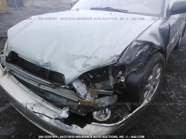 4S3BH675547619891 - 2004 SUBARU LEGACY OUTBACK AWP 绿色 照片 6