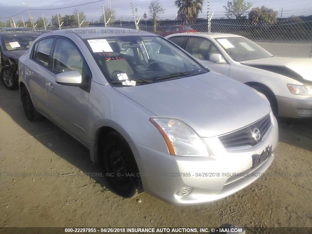 3N1AB6AP6CL691977 - 2012 NISSAN SENTRA 2.0/2.0S/SR/2.0SL SILVER photo 1