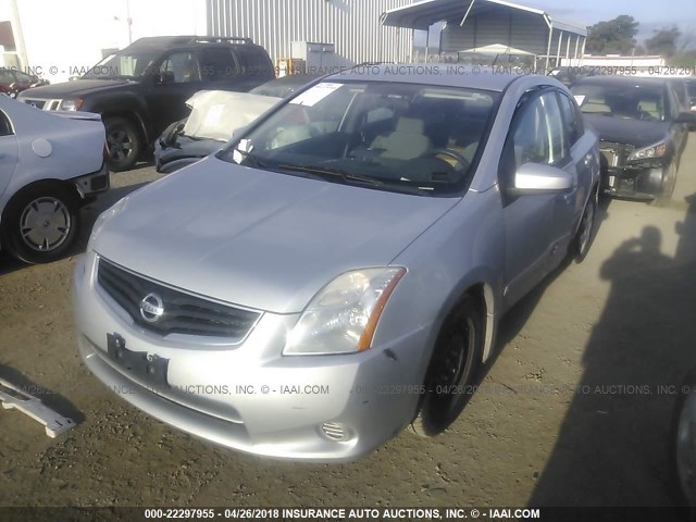 3N1AB6AP6CL691977 - 2012 NISSAN SENTRA 2.0/2.0S/SR/2.0SL SILVER photo 2