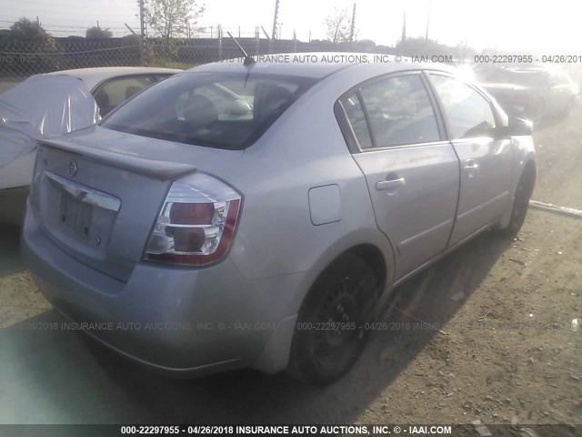 3N1AB6AP6CL691977 - 2012 NISSAN SENTRA 2.0/2.0S/SR/2.0SL SILVER photo 4