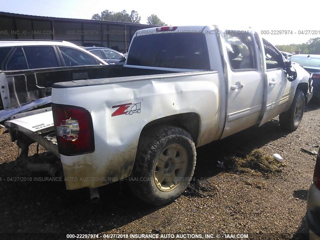 3GCRKTE37AG269339 - 2010 CHEVROLET SILVERADO K1500 LTZ WHITE photo 4